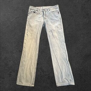 Mossimo Supply Co Y2K Jeans Mens T32x32 (A32x31) Light Wash Button Fly